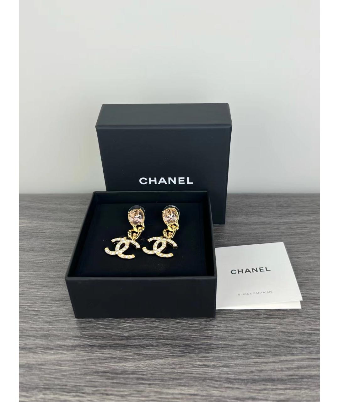 CHANEL Золотые серьги, фото 4