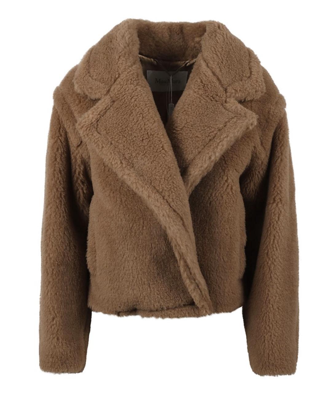 MAX MARA Коричневая шерстяная куртка, фото 1