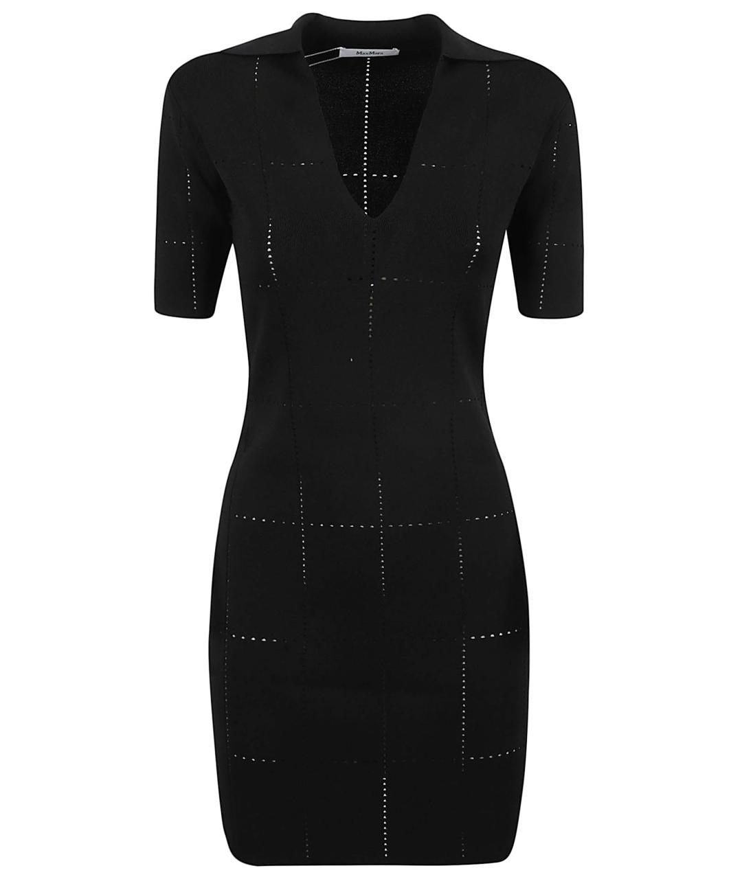 MAX MARA Черное вискозное платье, фото 1