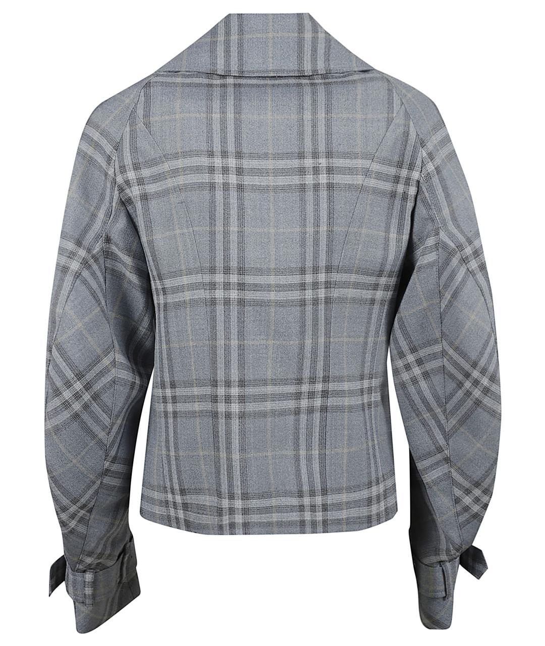 BURBERRY Серое вискозное пальто, фото 3