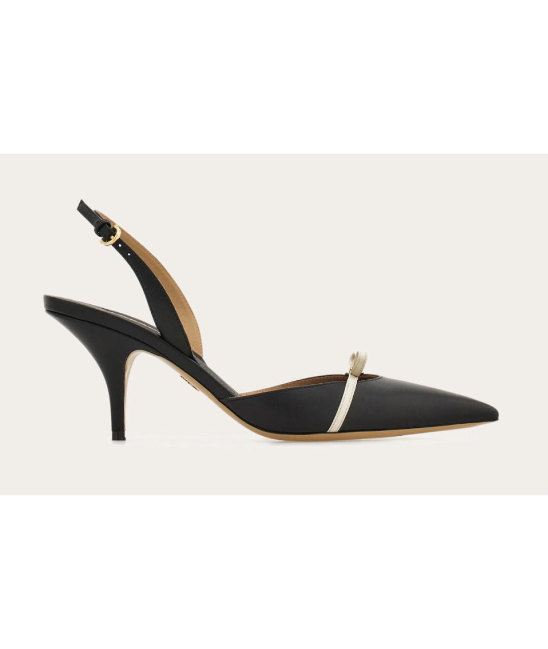 FERRAGAMO Черные кожаные туфли, фото 6