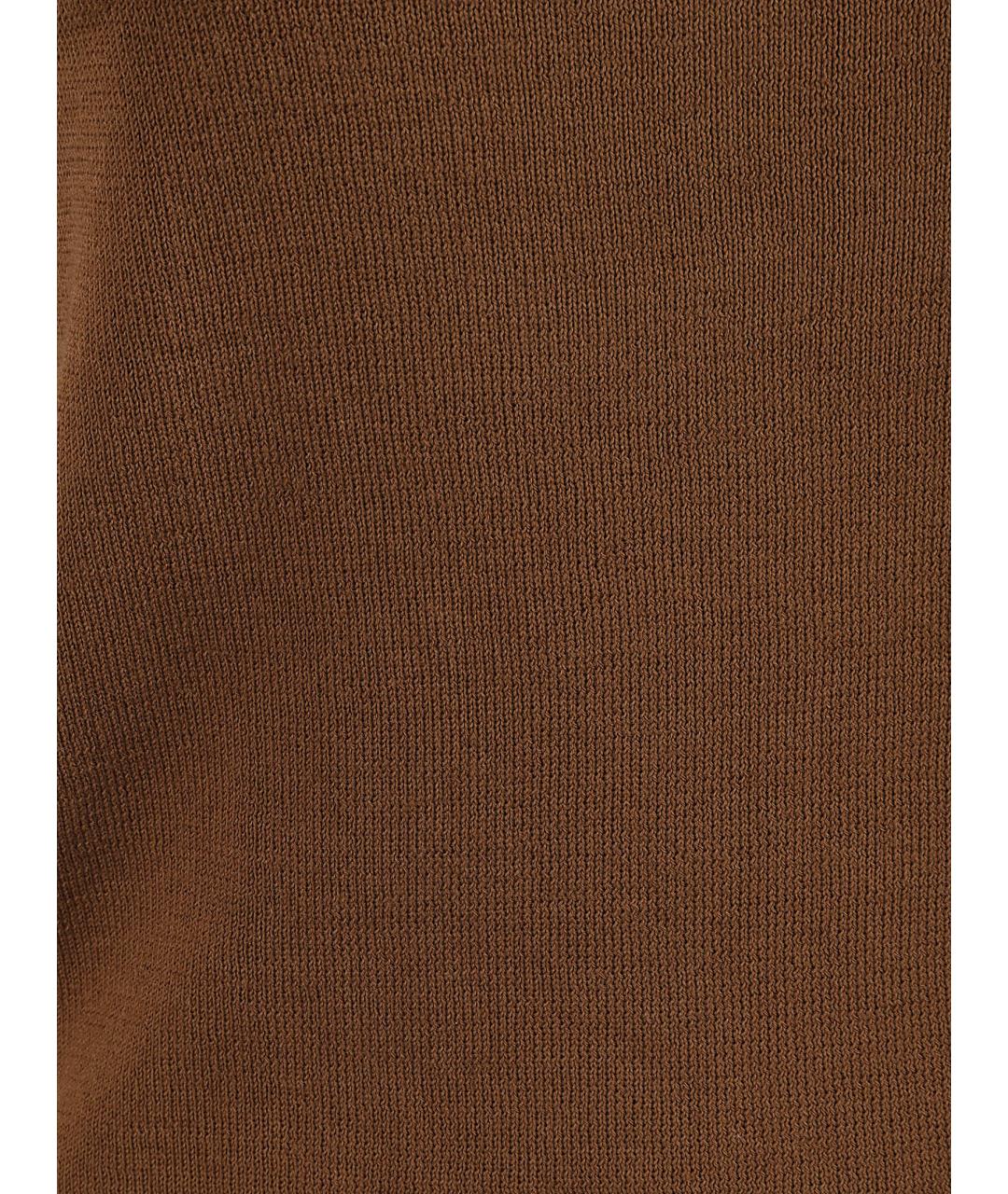 MAX MARA Коричневая хлопковая майка, фото 2