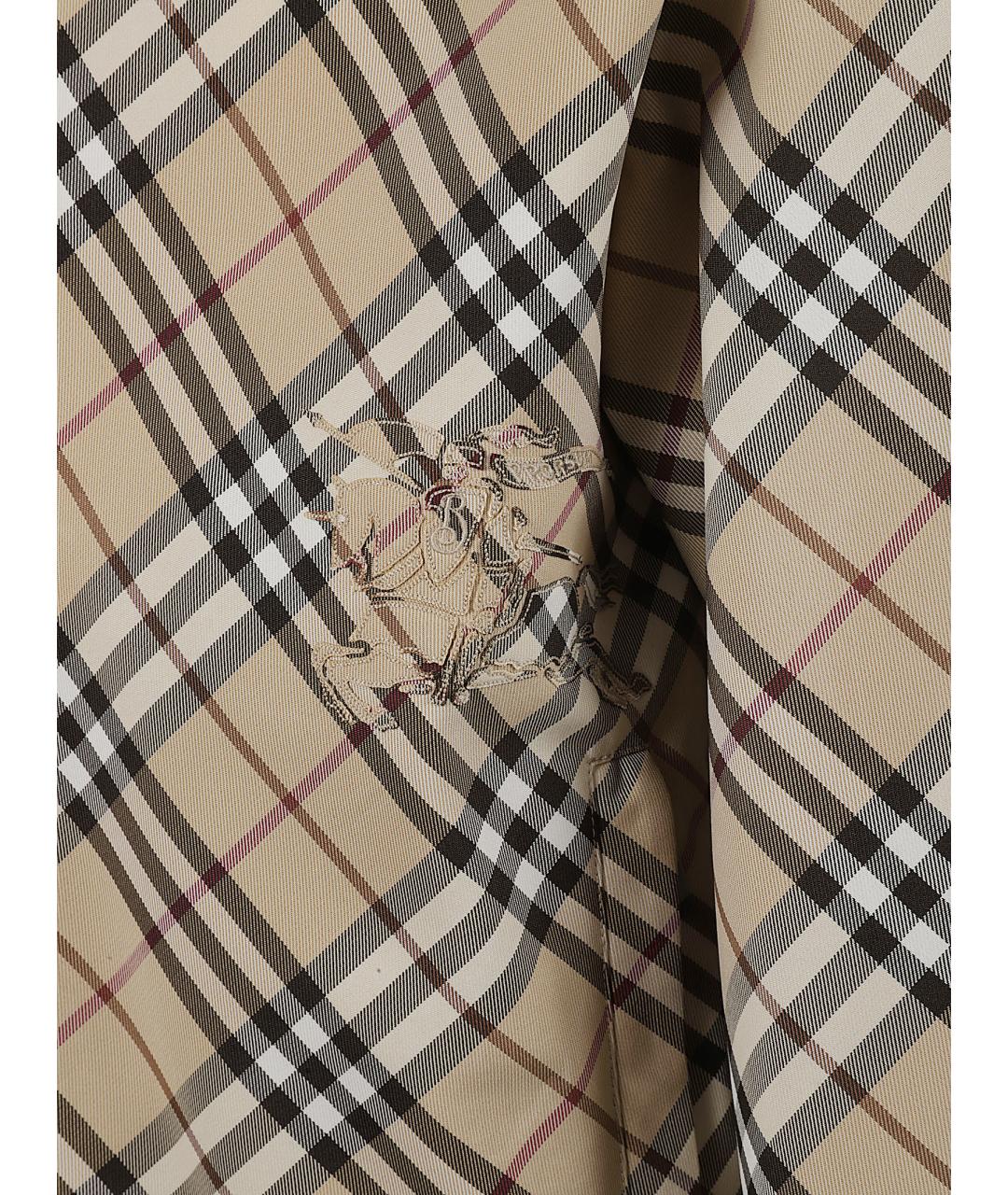 BURBERRY Бежевое полиэстеровое пальто, фото 2