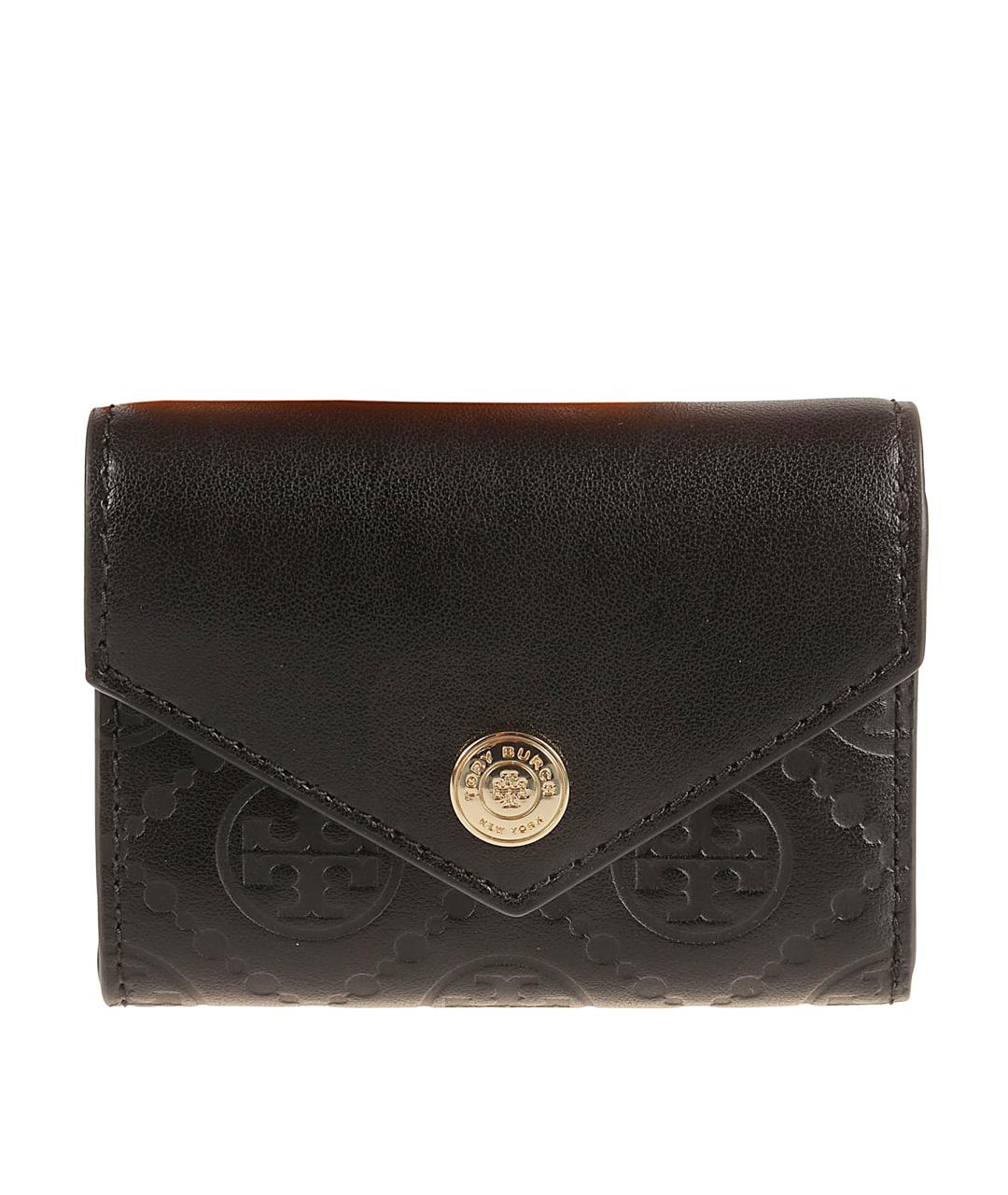 TORY BURCH Черный кожаный кошелек, фото 1