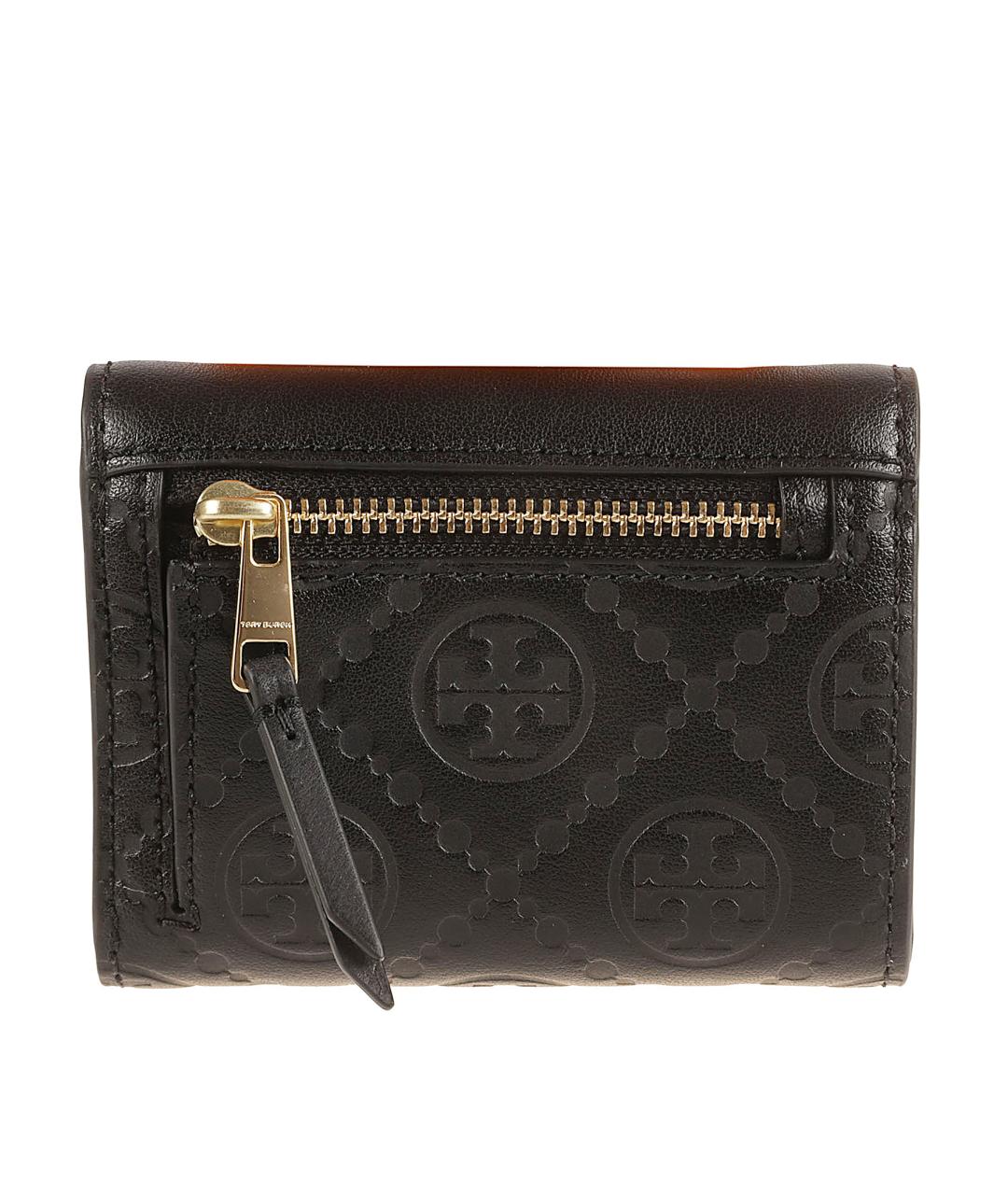 TORY BURCH Черный кожаный кошелек, фото 2