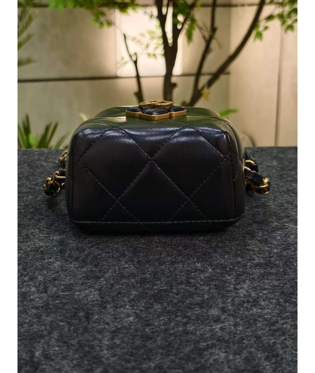CHANEL Черная кожаная сумка через плечо, фото 4
