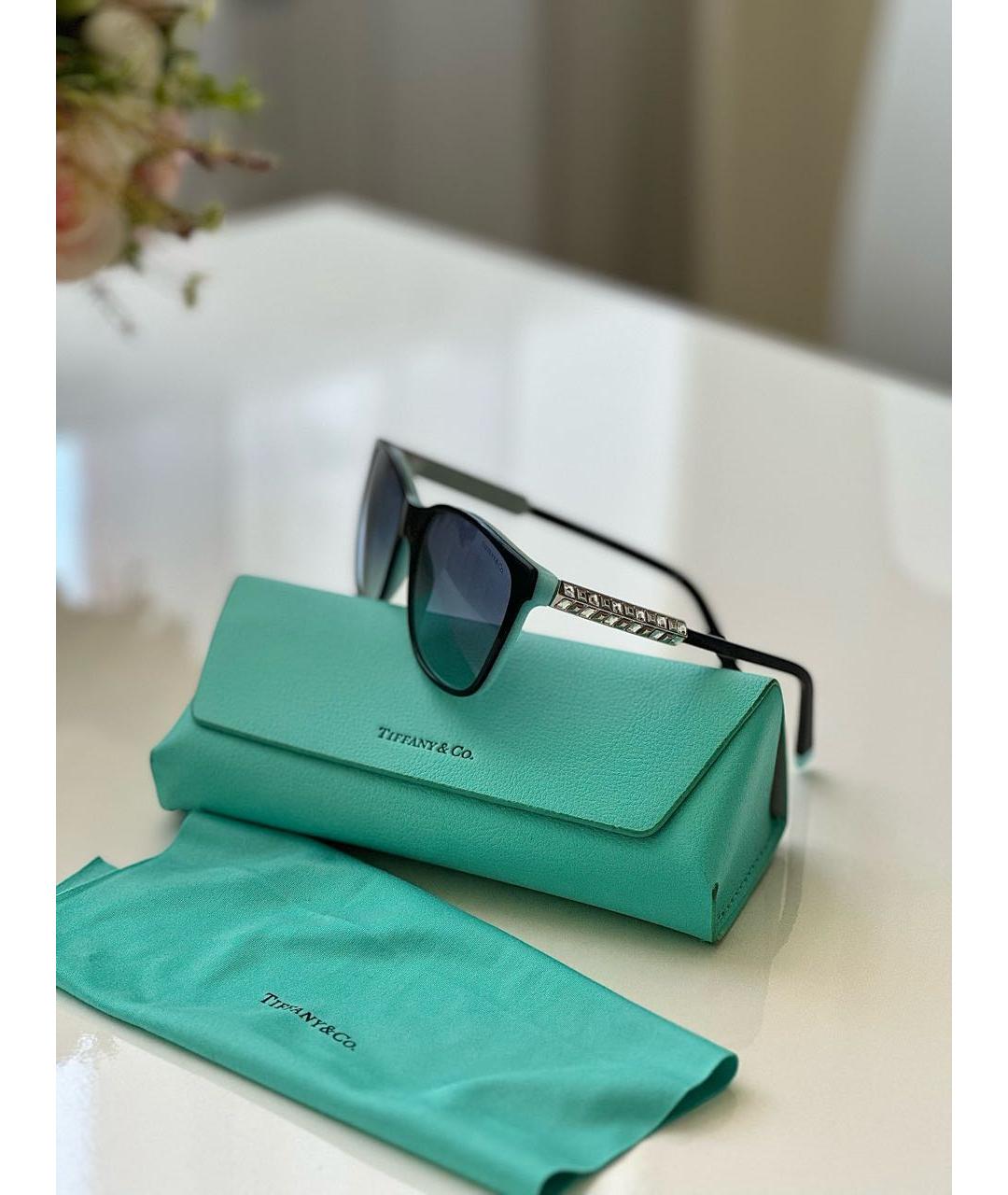 TIFFANY&CO Бирюзовые пластиковые солнцезащитные очки, фото 3