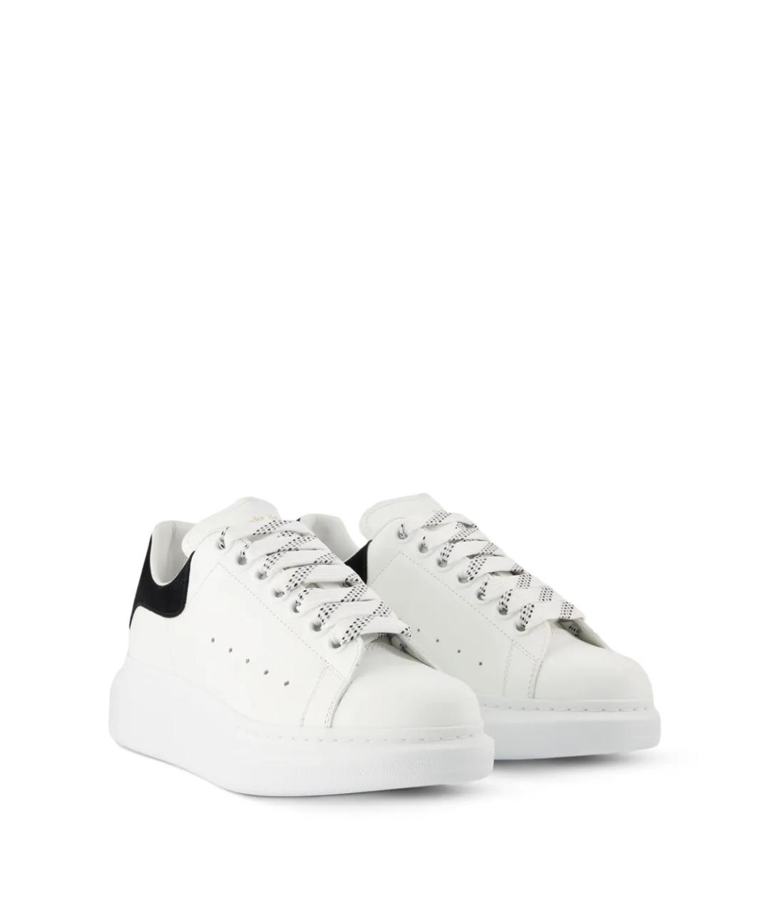 ALEXANDER MCQUEEN Белые кожаные кроссовки, фото 2