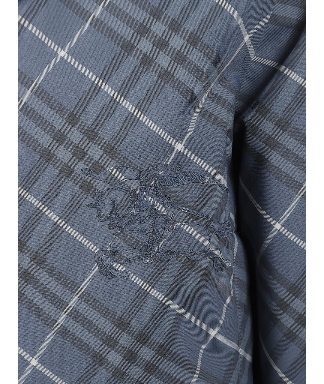 BURBERRY Синяя полиэстеровая куртка, фото 2