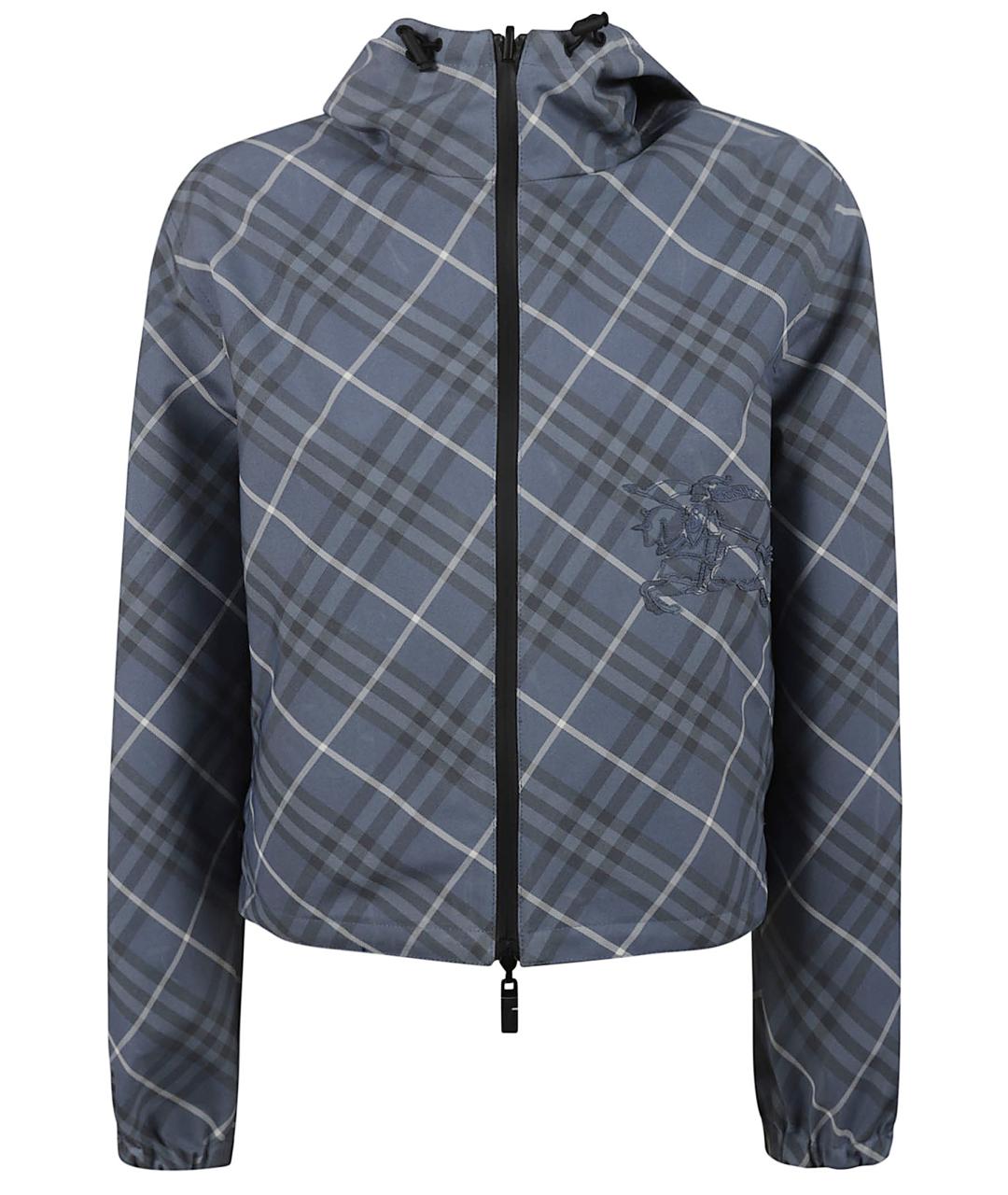 BURBERRY Синяя полиэстеровая куртка, фото 1