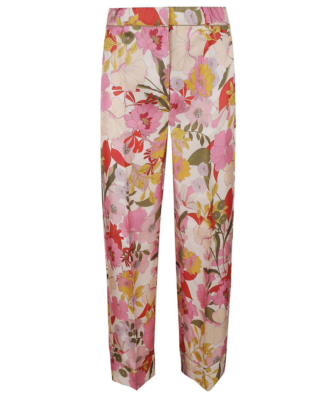 'S MAX MARA Мульти шелковые прямые брюки, фото 1