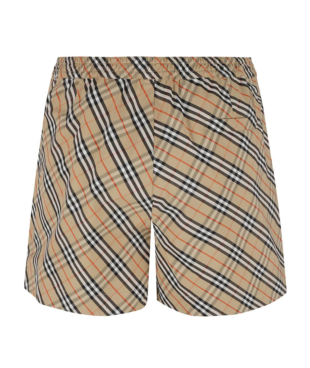 BURBERRY Бежевые хлопковые шорты, фото 3