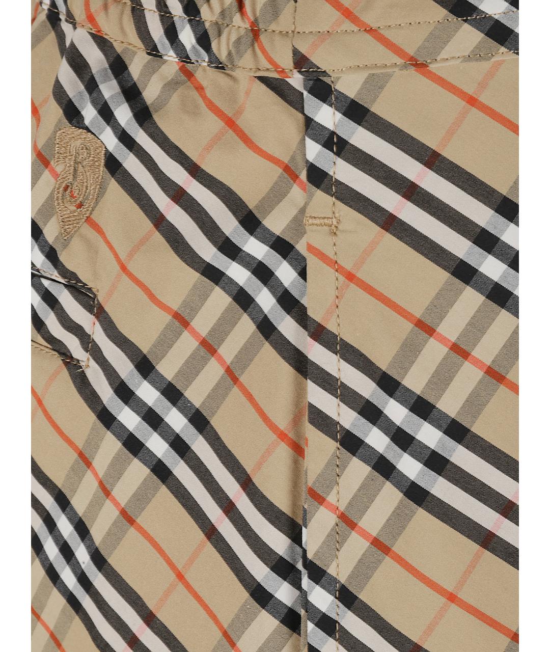 BURBERRY Бежевые хлопковые шорты, фото 2