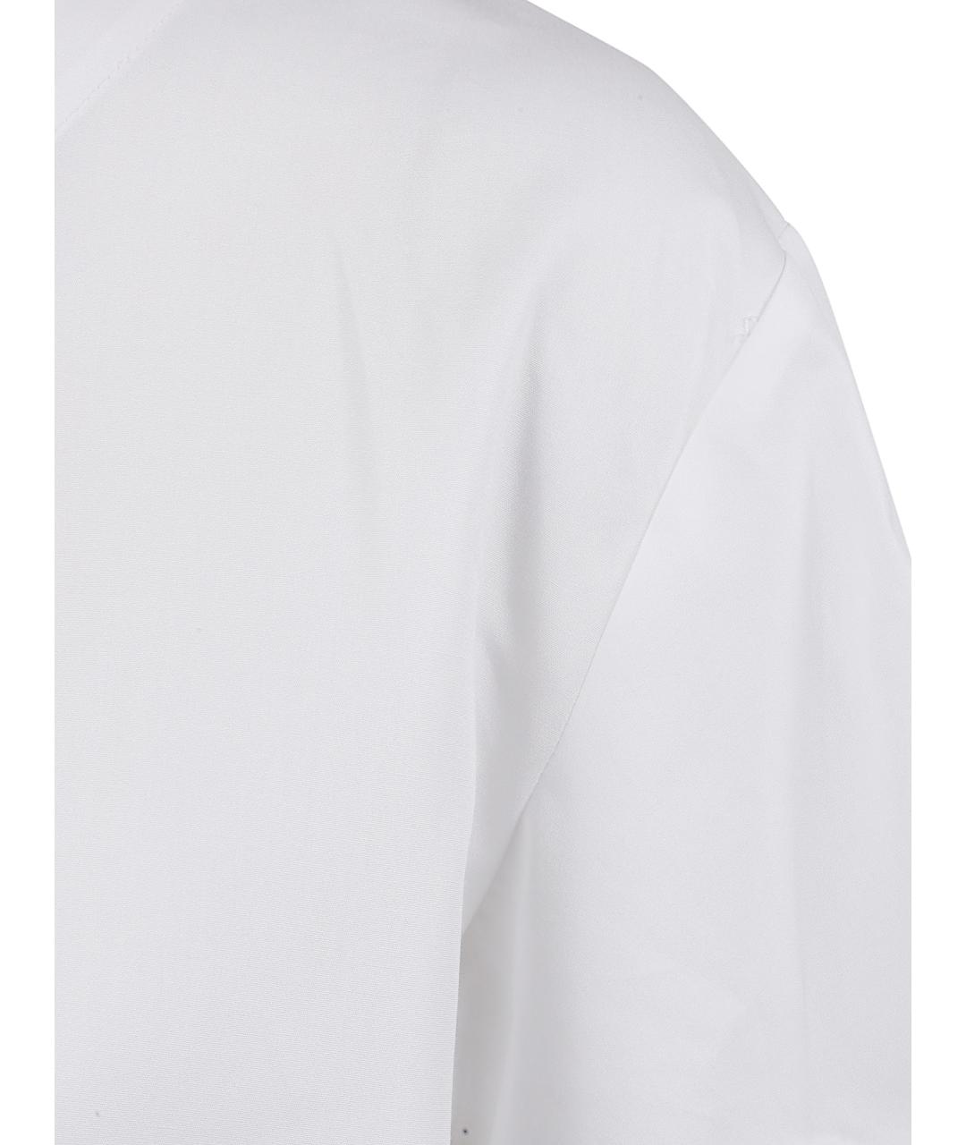 'S MAX MARA Белая хлопковая футболка, фото 3