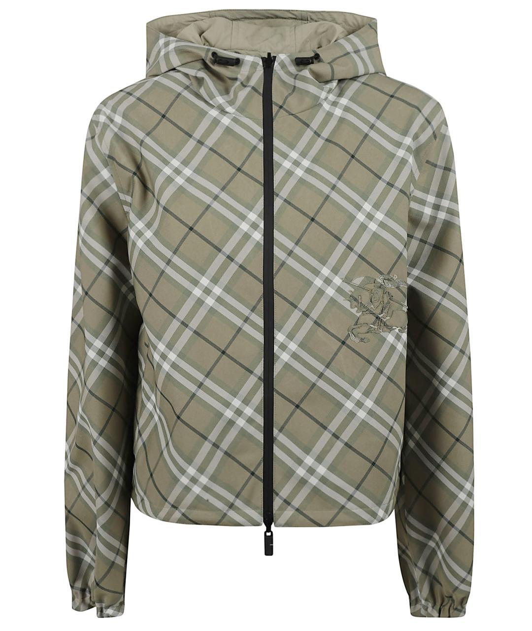 BURBERRY Зеленая полиэстеровая куртка, фото 1