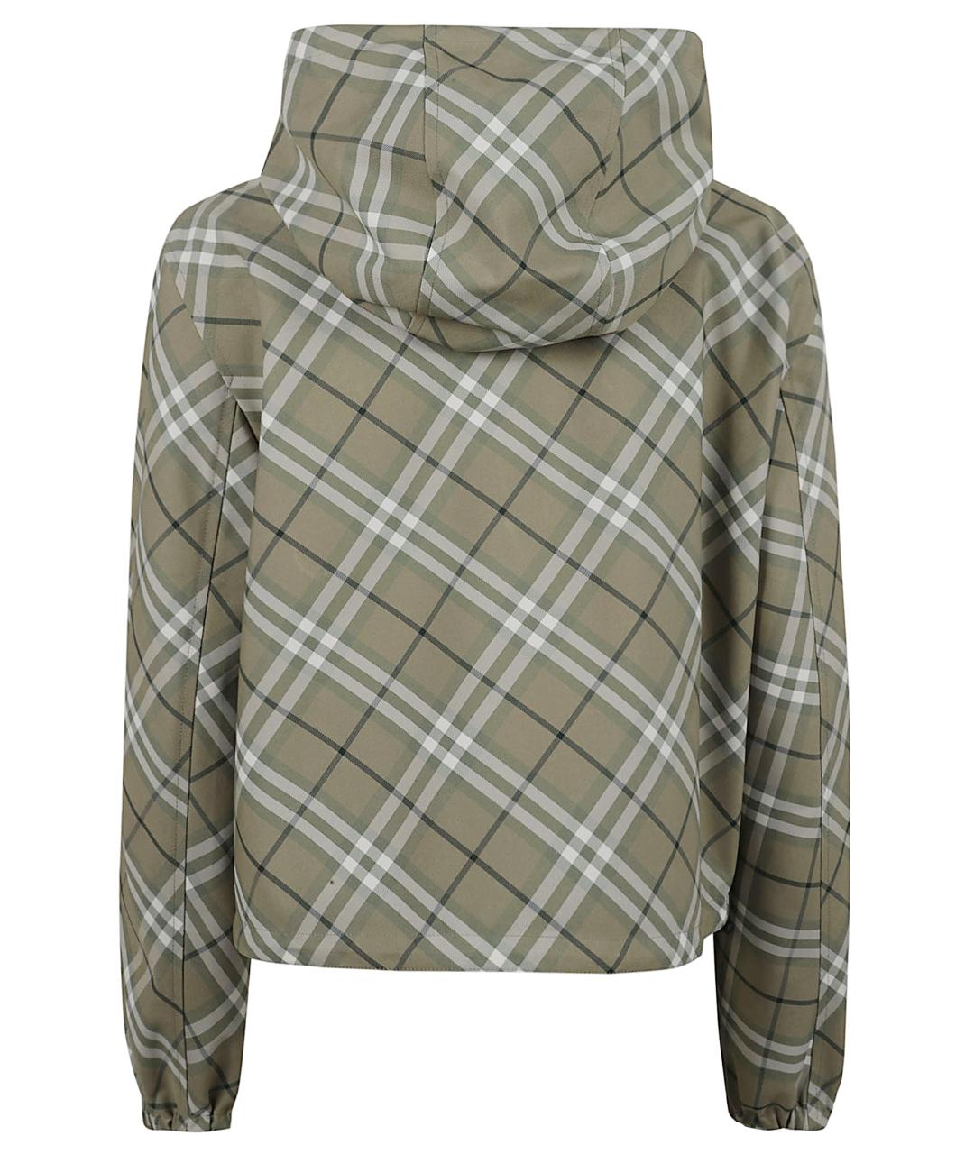 BURBERRY Зеленая полиэстеровая куртка, фото 3