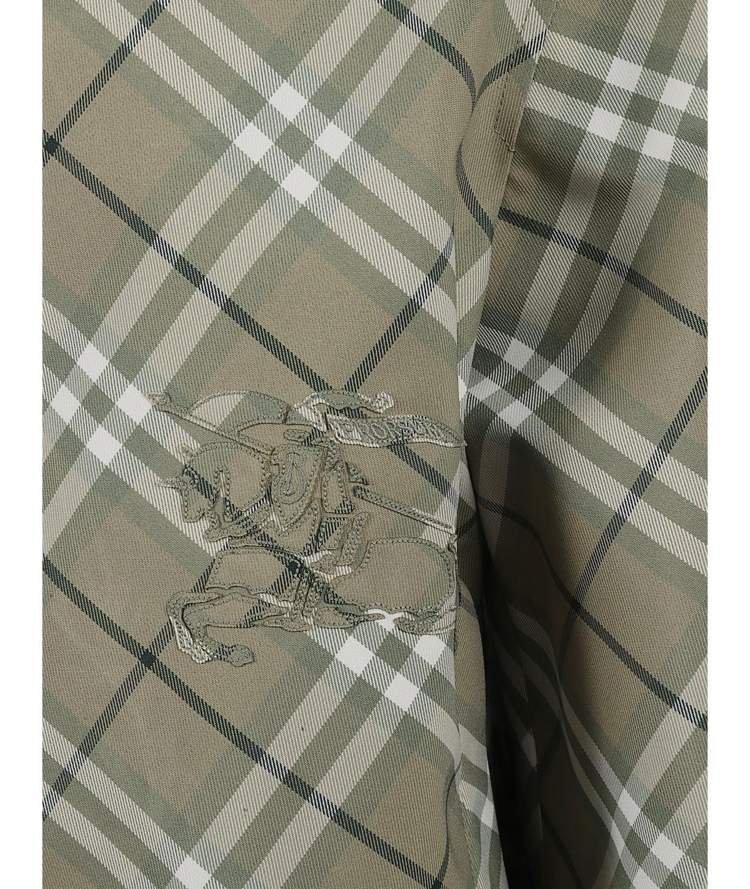 BURBERRY Зеленая полиэстеровая куртка, фото 2