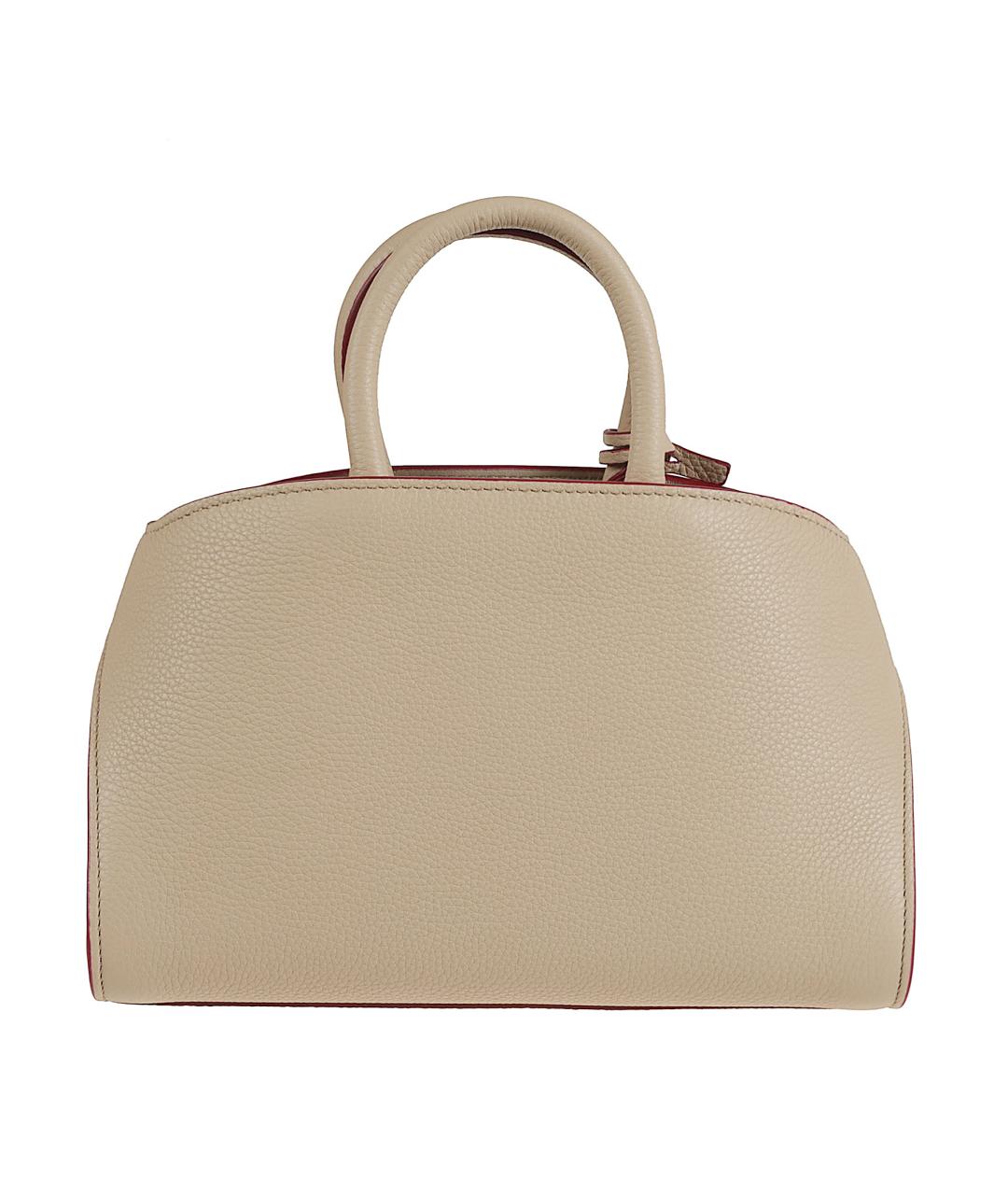 FERRAGAMO Бежевая кожаная сумка тоут, фото 2