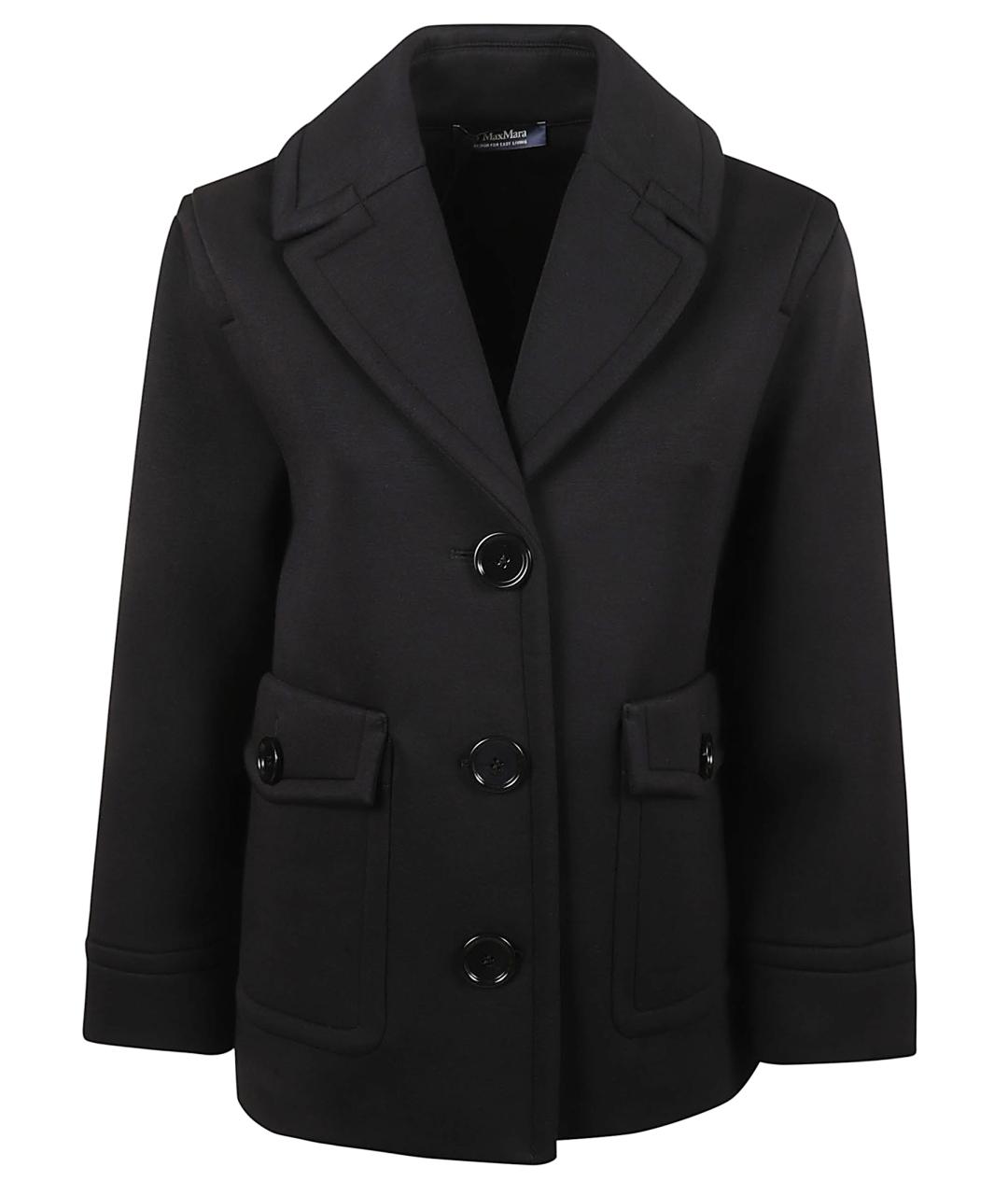 'S MAX MARA Черная вискозная куртка, фото 1