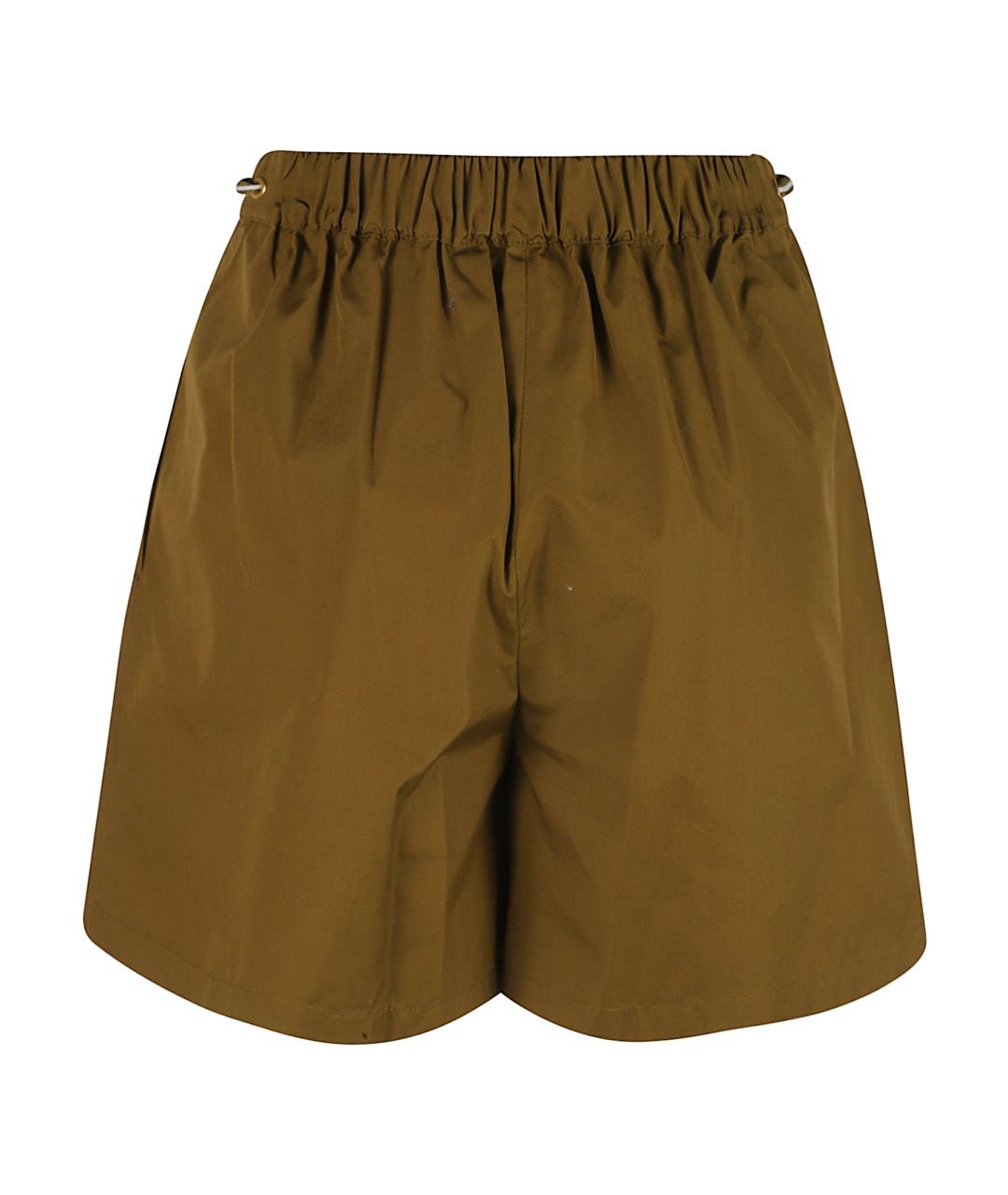 MAX MARA Коричневые хлопковые шорты, фото 3