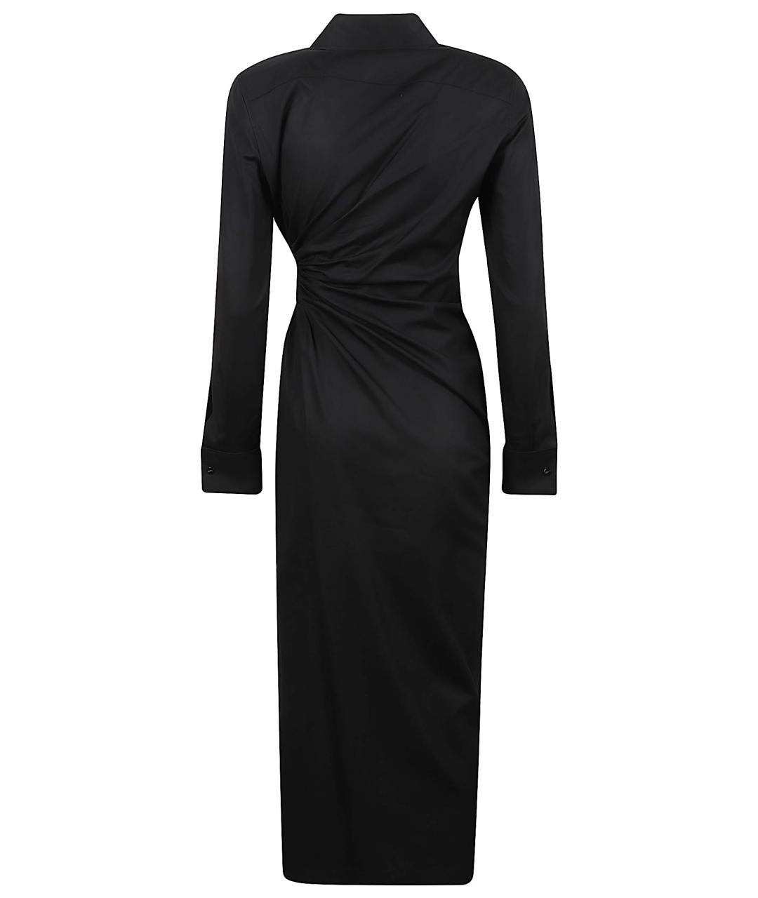 MAX MARA Черное хлопковое платье, фото 3