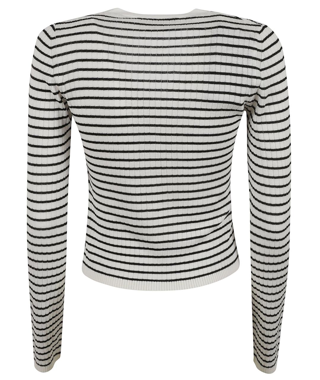 MAX MARA STUDIO Белый шелковый кардиган, фото 3