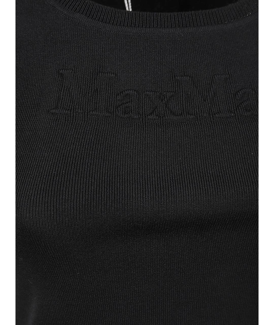 MAX MARA Черная вискозная майка, фото 2