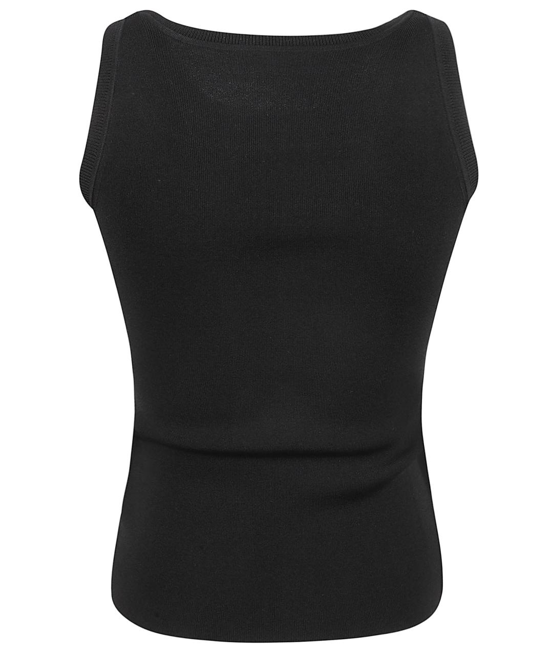 MAX MARA Черная вискозная майка, фото 3