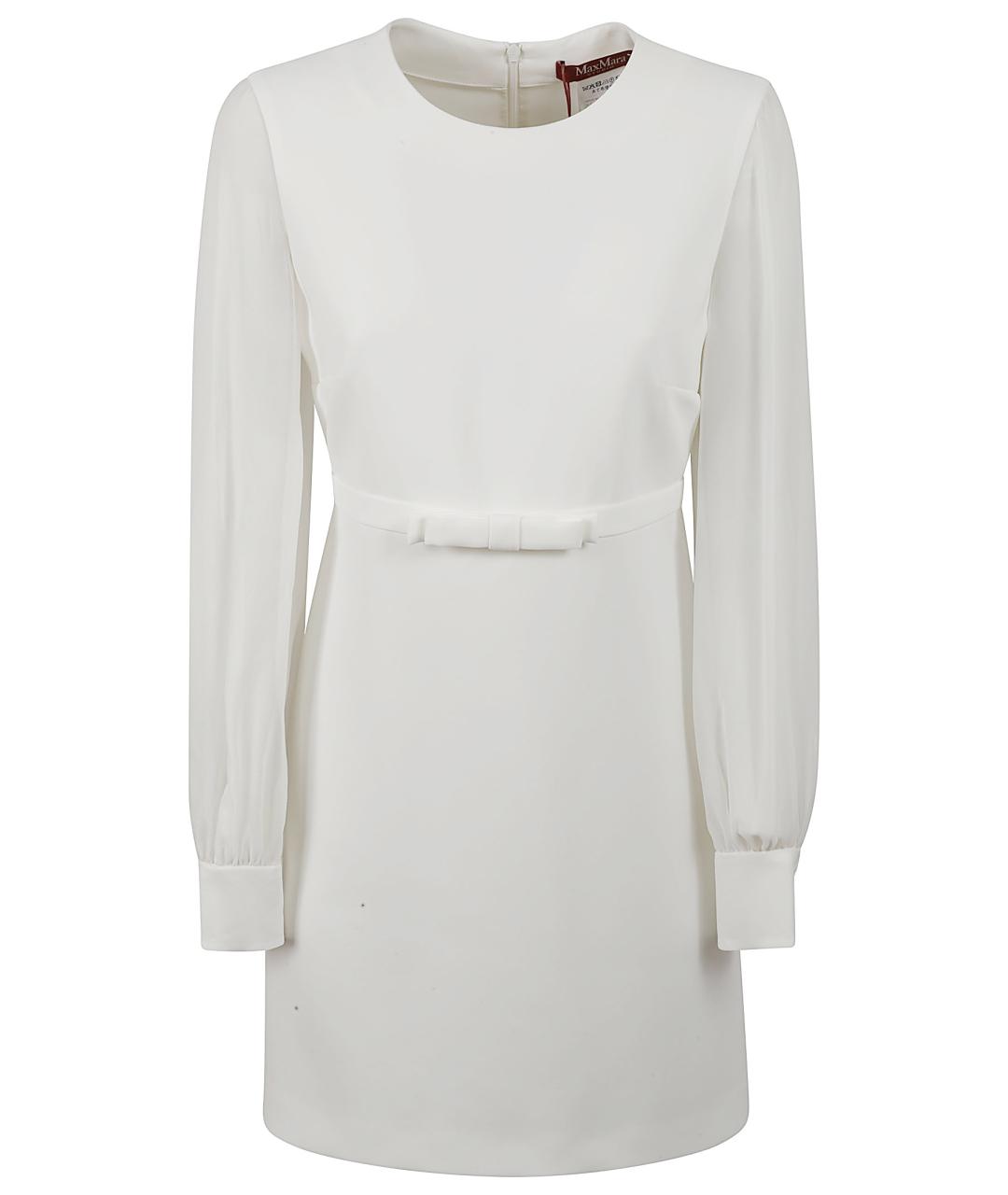 MAX MARA STUDIO Белое ацетатное платье, фото 1