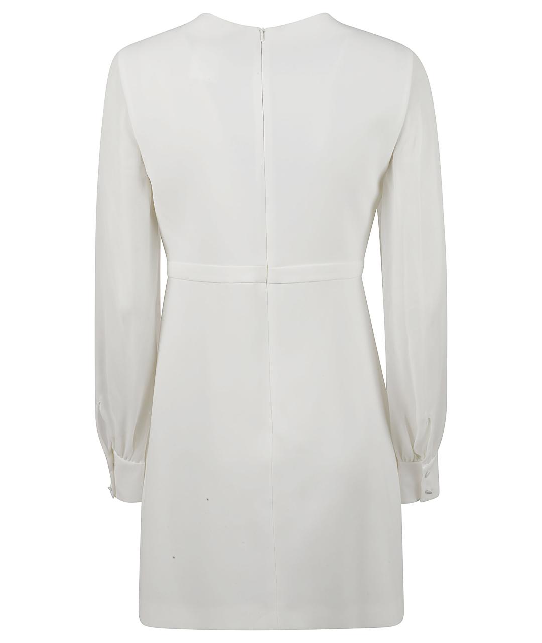 MAX MARA STUDIO Белое ацетатное платье, фото 3