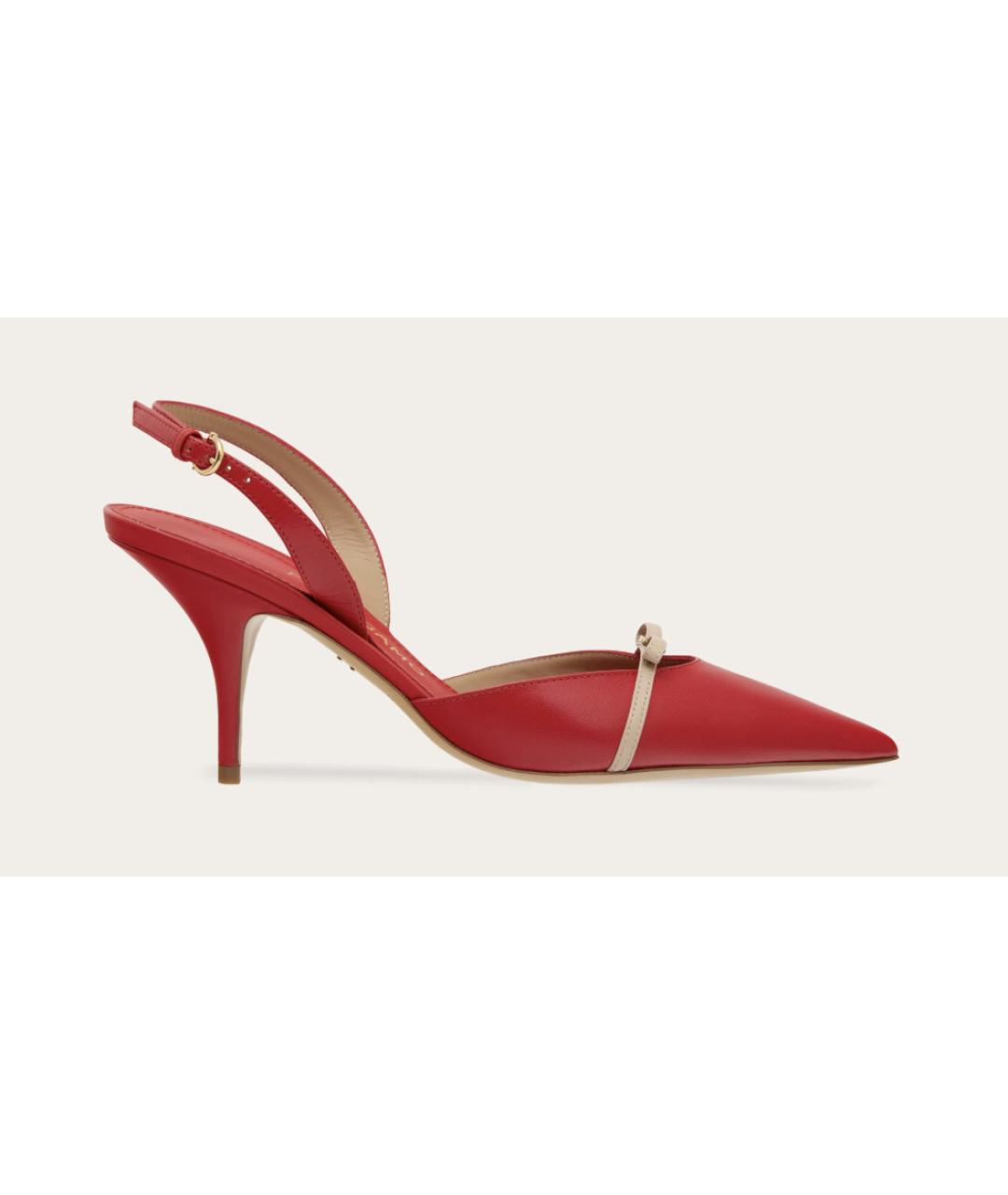 FERRAGAMO Красные кожаные туфли, фото 5