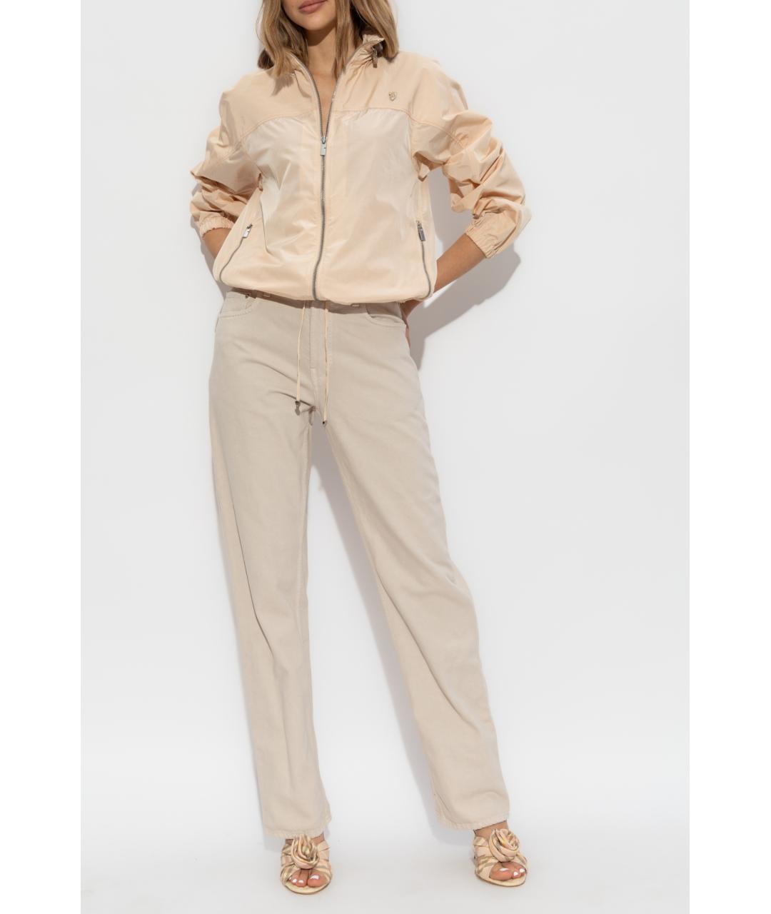 BURBERRY Бежевая полиамидовая куртка, фото 2