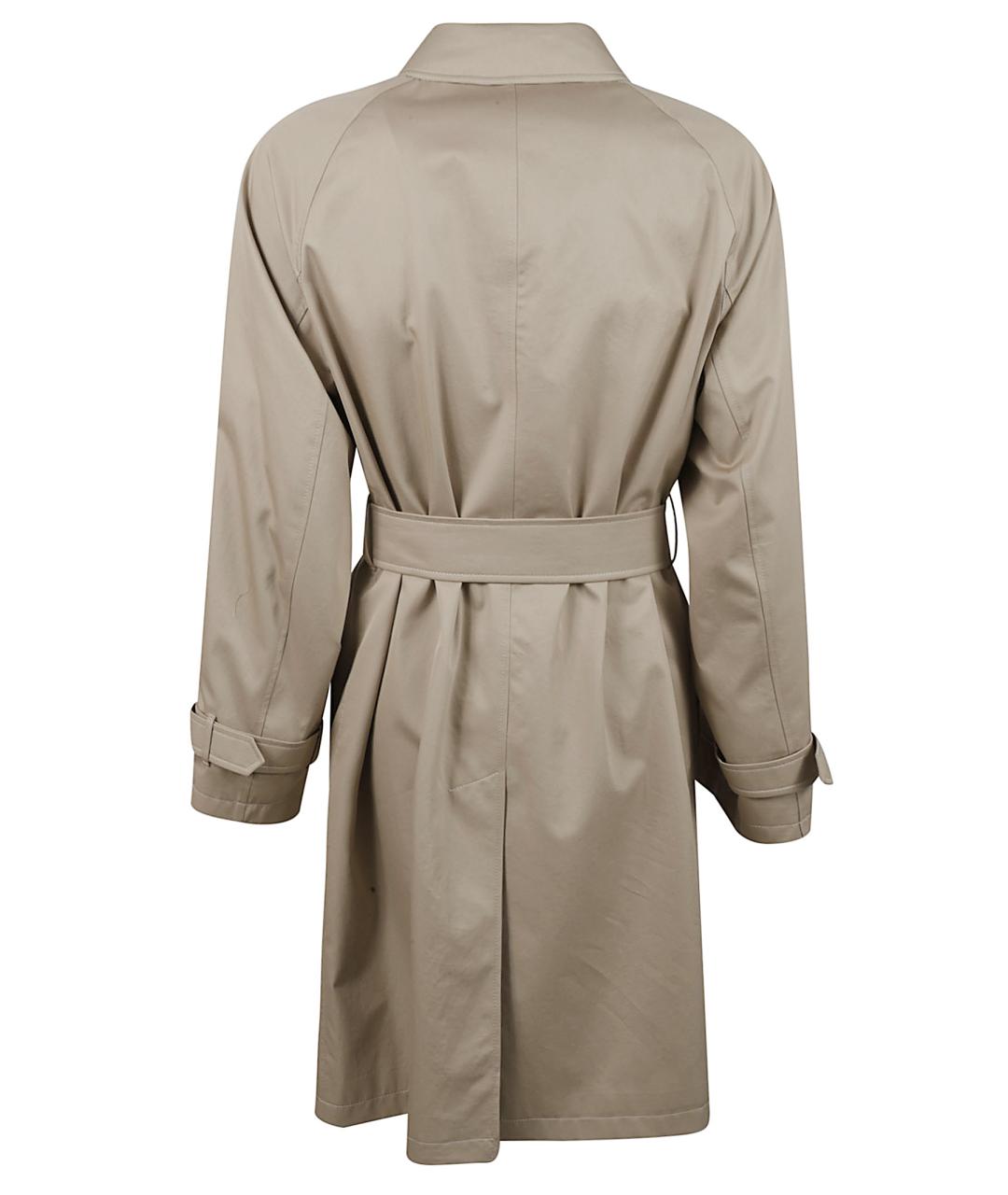 BURBERRY Бежевое хлопковое пальто, фото 3