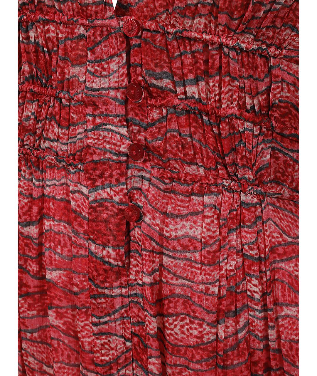 ISABEL MARANT ETOILE Красное вискозное платье, фото 2