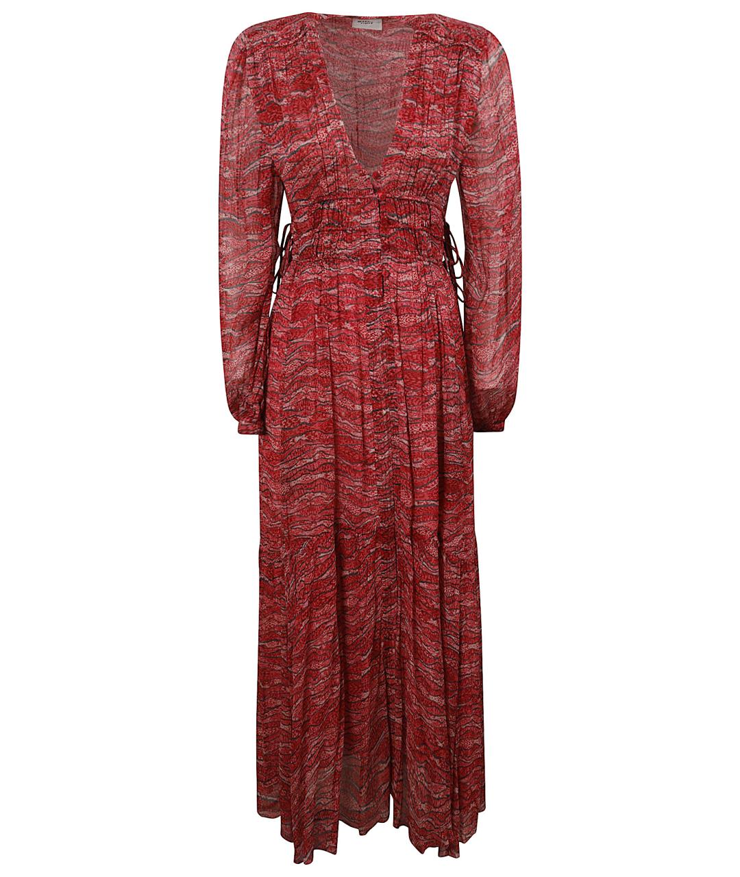 ISABEL MARANT ETOILE Красное вискозное платье, фото 1