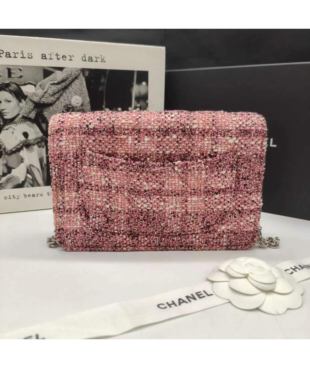 CHANEL Красная твидовая сумка через плечо, фото 3