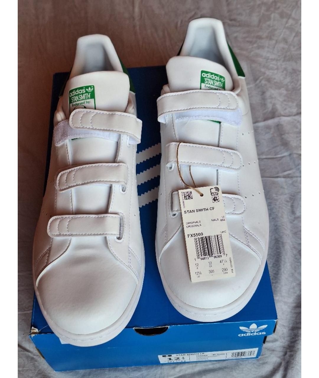 ADIDAS Белые низкие кроссовки / кеды из искусственной кожи, фото 6