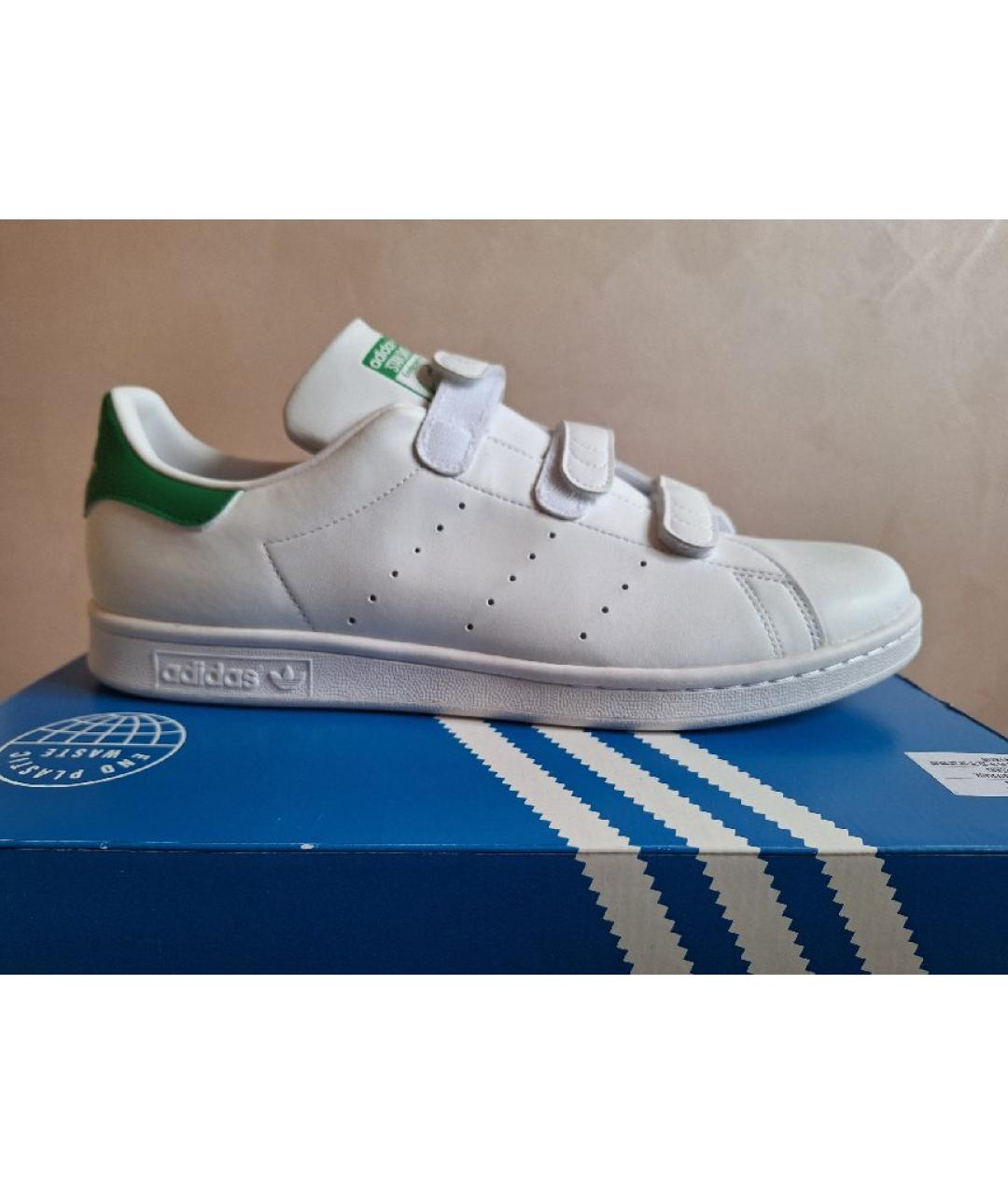 ADIDAS Белые низкие кроссовки / кеды из искусственной кожи, фото 10