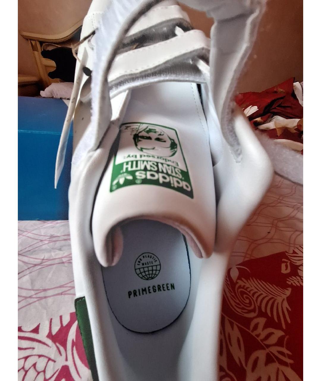 ADIDAS Белые низкие кроссовки / кеды из искусственной кожи, фото 9