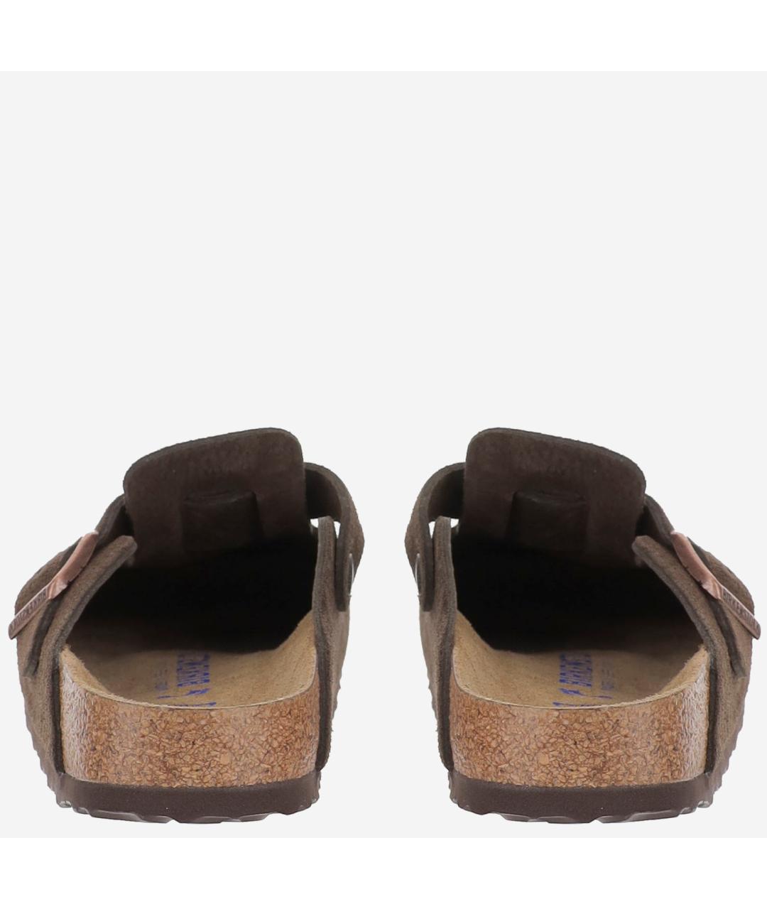 BIRKENSTOCK Коричневые замшевые мюли, фото 3