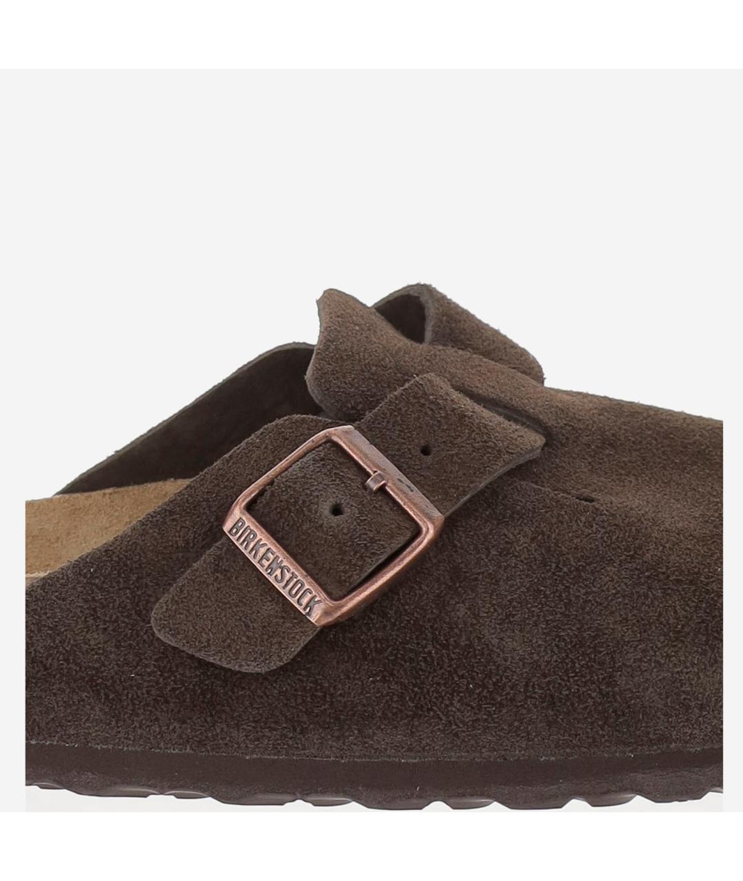 BIRKENSTOCK Коричневые замшевые мюли, фото 5