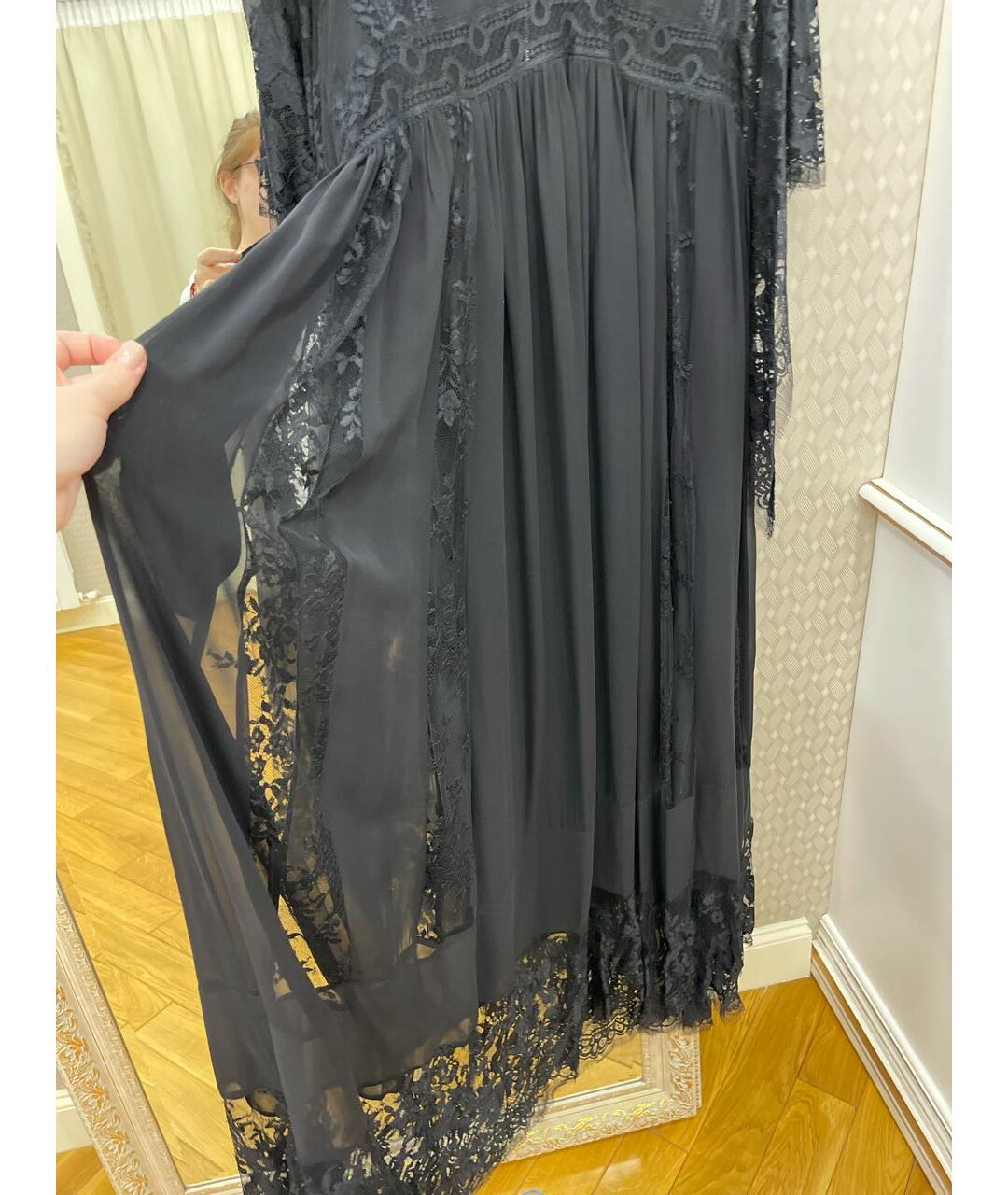ELIE SAAB Черное шелковое вечернее платье, фото 4