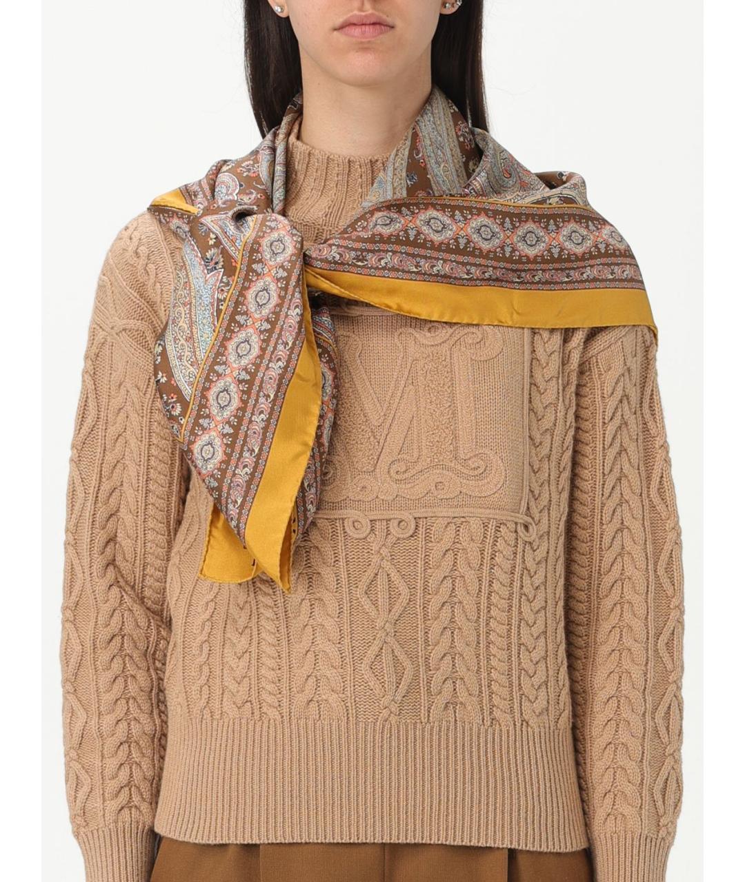 MAX MARA Мульти шелковый шарф, фото 4