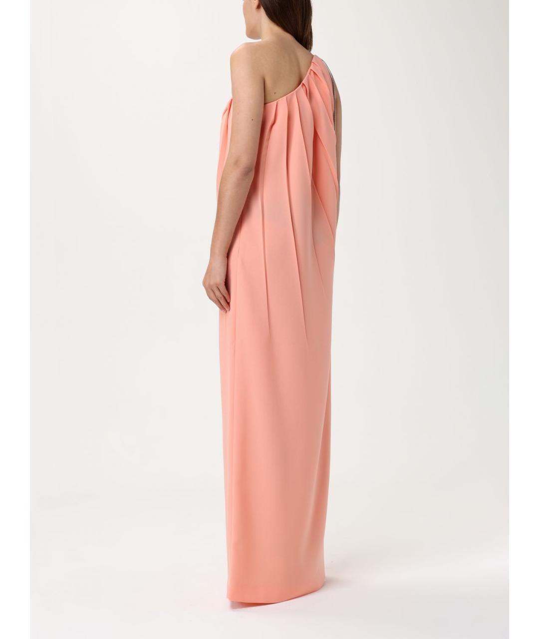 MAX MARA Коралловое полиэстеровое платье, фото 3