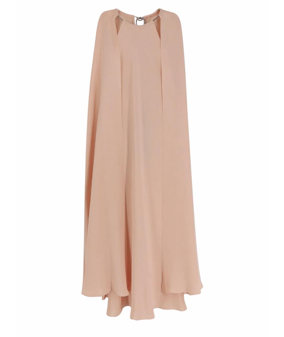 MAX MARA Розовое шелковое платье, фото 1