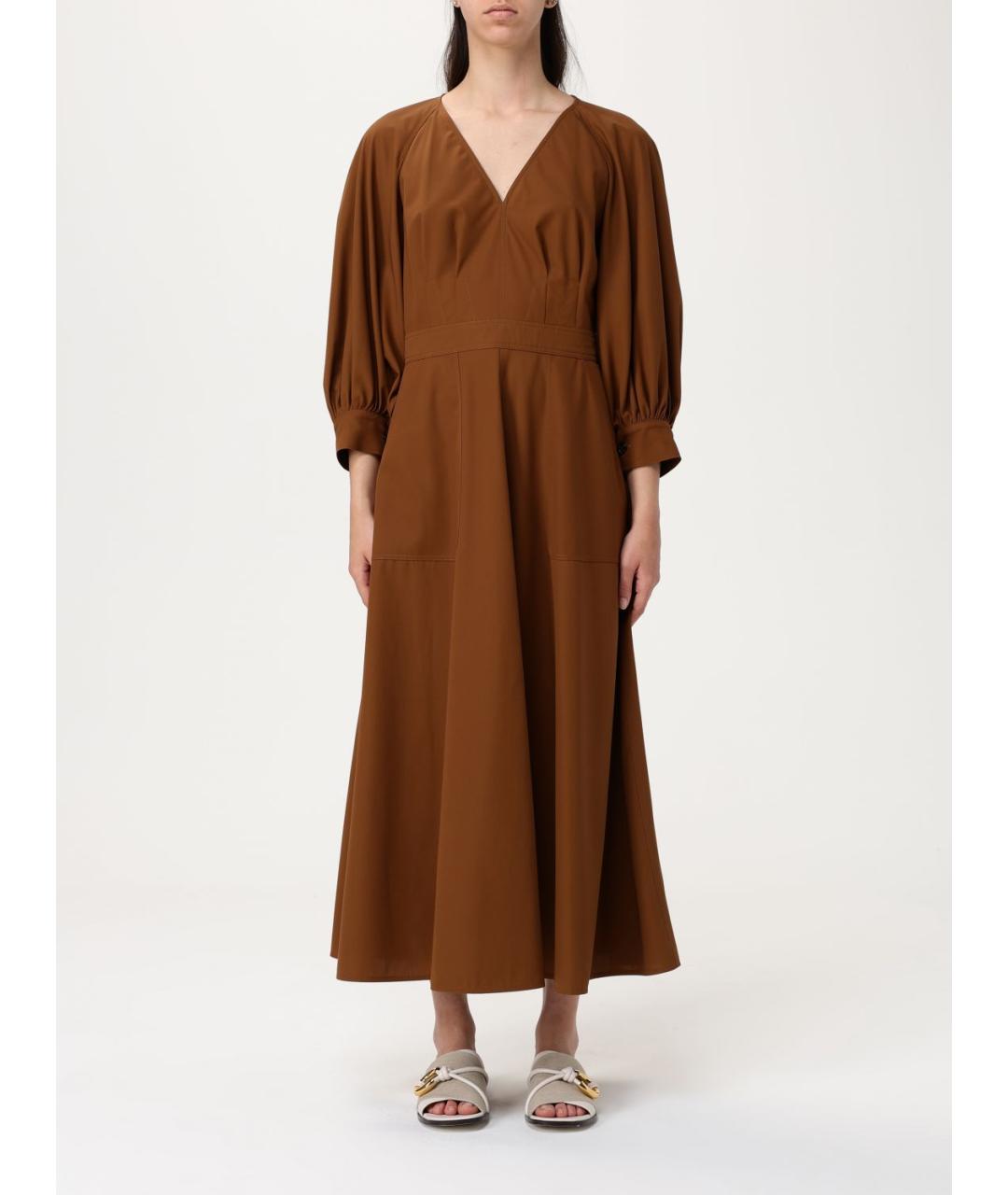 MAX MARA Коричневое платье, фото 2