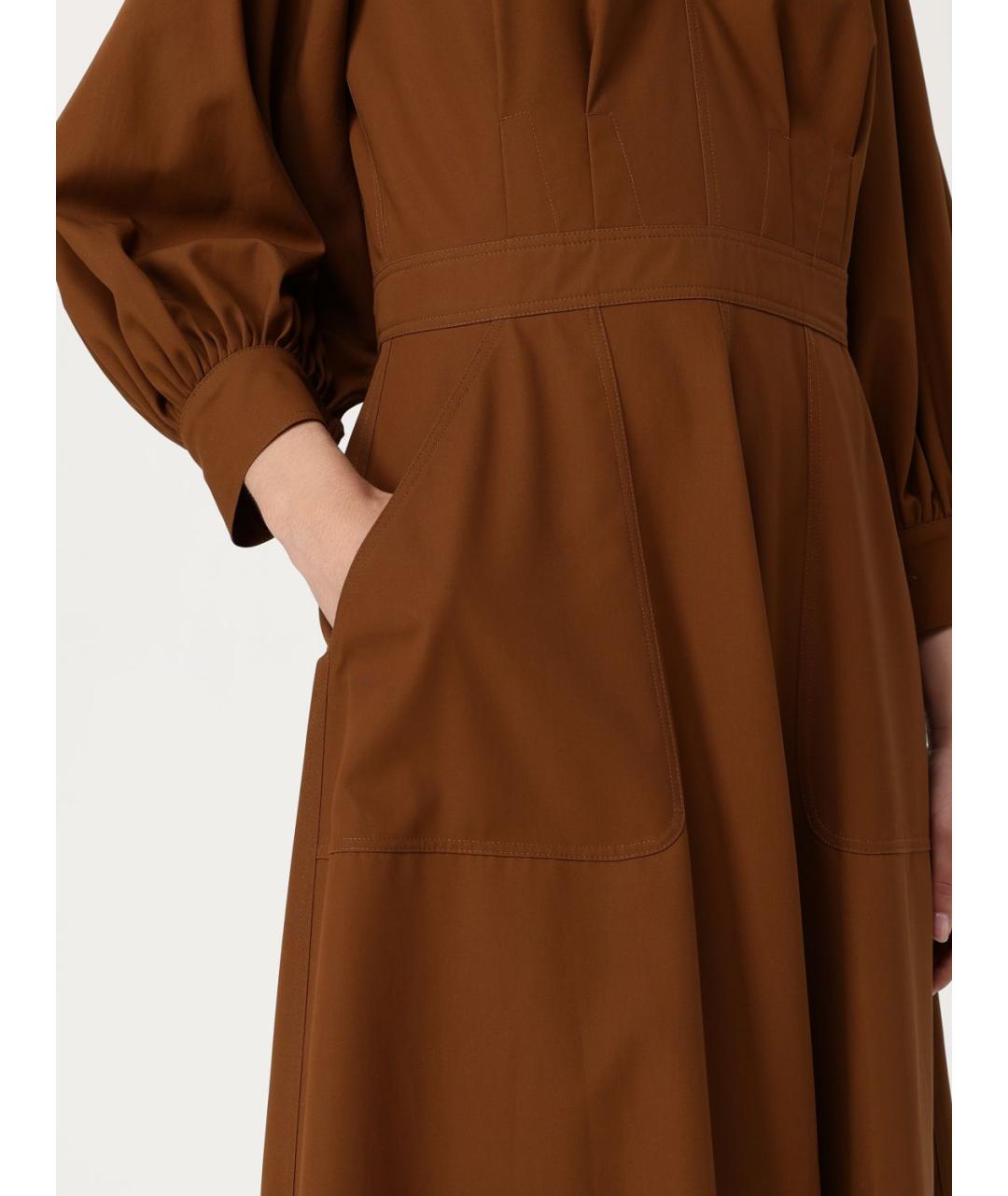 MAX MARA Коричневое платье, фото 5