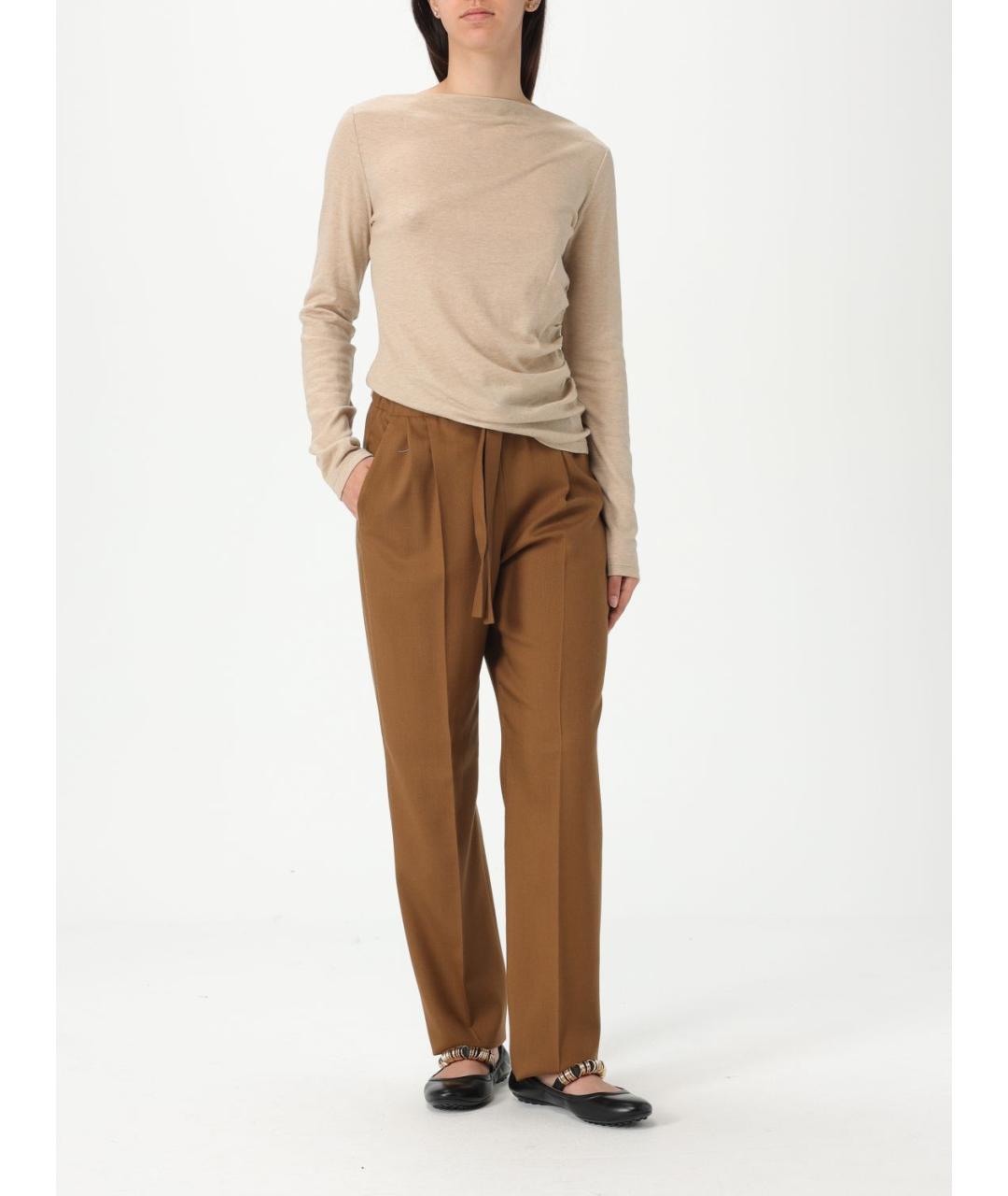 MAX MARA Бежевый кашемировый джемпер / свитер, фото 3