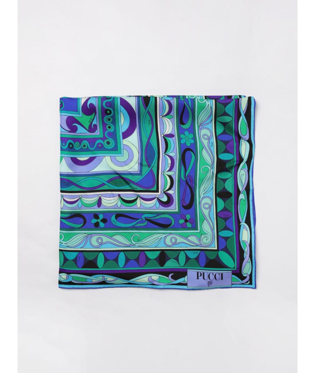 EMILIO PUCCI Мульти шелковый шарф, фото 5