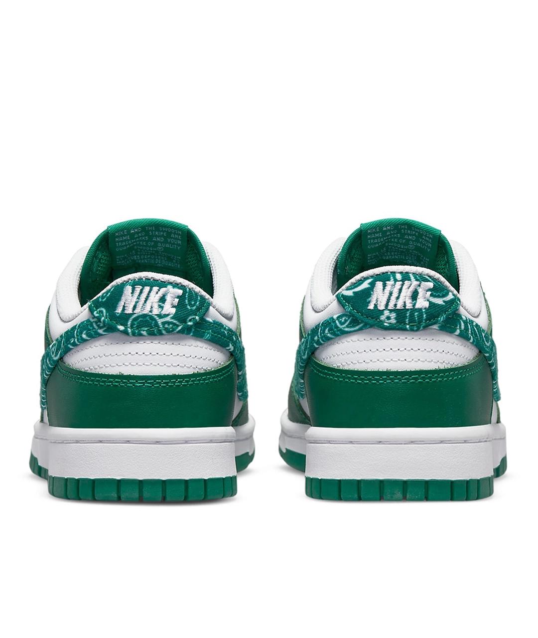 NIKE Зеленые кожаные кроссовки, фото 4